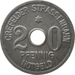 20 Pfennig - Crefeld tram