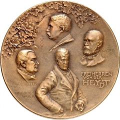 150 years anniversary of the banking house Kersten and Söhne von der Heydt in Wuppertal-Elberfeld