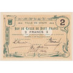 2 Francs Ville de Dison
