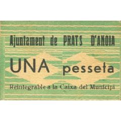 1 Peseta Prats d`Anoia
