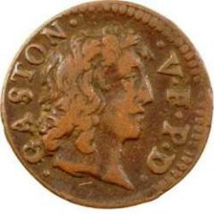 Denier Tournois - Gaston d`Orléans 10th type