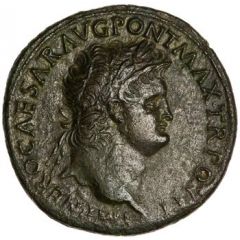 Sestertius - Nero ANNONA AVGVSTI CERES S C, Annona and Ceres