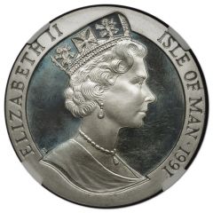 1 Crown - Elizabeth II America`s Cup, Silver
