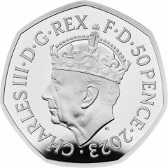 50 Pence - Charles III Coronation, Silver Proof