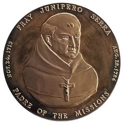 Medal - Fray Junipero Serra The Mission Padre