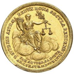 11/2 Ducats Treaty of Aix-la-Chapelle and 100th Anniversary of Dutch Independence