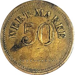50 Pfennig Wert-Marke