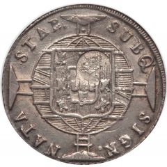 1200 Réis - Luis I Countermarked issue over `960 Réis - João VI, Brazil`