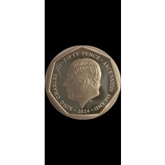 50 Pence - Charles III Gold beach