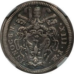 1 Giulio - Innocent XIII BEATVS QVI INTELLEGIT SVPER EGENVM