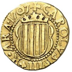2 Escudos - Carlos III pretender