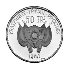 50 Francs Lion, silver essai