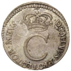 4 Rundstück - Carl XI Without either inner circle