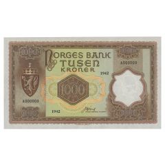 1000 Kroner - Haakon VII Government in exile, exchangenotes
