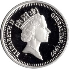 5 Pounds - Elizabeth II Golden Wedding, Silver Proof