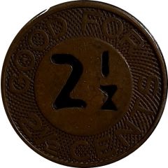 2 1/2 Cents - The China General Omnibus Co. Ltd. Shanghai