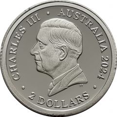 2 Dollars - Charles III 1st Portrait - Remembrance Day - War Animals, Silver Proof
