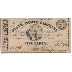5 Cents State of North Carolina