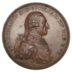 Medal - George III Ferdinand IV of Naples, bronze