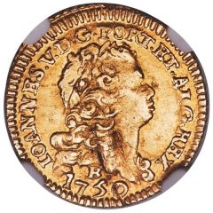 800 Réis - João V 4th Type of Shield, Bahia Mint