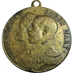 Medal - George V Daily Dispatch Birthday Club, brass