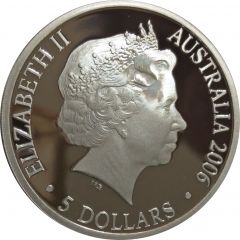 5 Dollars - Elizabeth II 4th Portrait - 400th Anniversary of Duyfken`s Exploration of Australia - Silver Proof