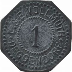 1 Pfennig - Deggendorf L. and E. Vollmuth