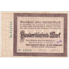 100 000 Mark Deutsch-Luxemburgische Bergwerks- und Hütten-AG
