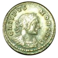 Nummus - Crispus BEATA TRANQVILLITAS, Lugdunum