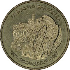 Monnaie de Paris Tourist Token - Rocamadour Le Rocher des Aigles - 1977-1997