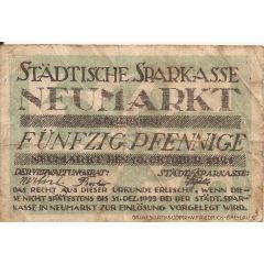 50 Pfennig Sparkasse