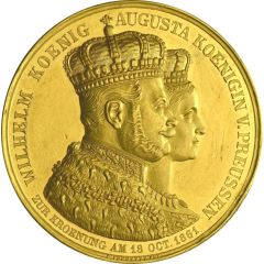 Medal - Coronation of Wilhem I as king of Prussia
