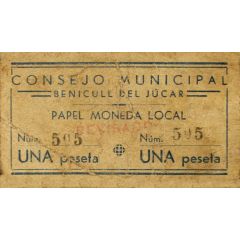 1 Peseta Benicull del Júcar