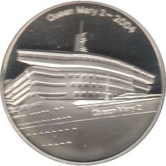 Queen Mary 2 Silver Commemorative Medal