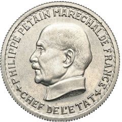 10 francs Pétain Essai aluminium de Bazor and Vézien