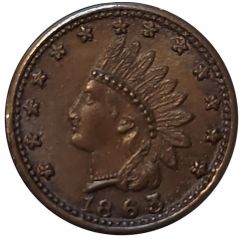 Civil War Token - Scovill`s Military Display F-82/352A