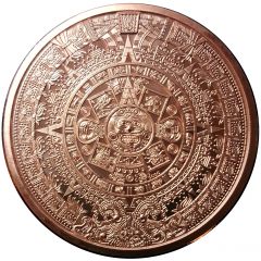 5 oz Copper Aztec Calendar