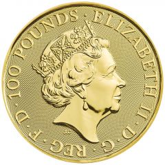100 Pounds - Elizabeth II The band Queen, 1 oz Fine Gold