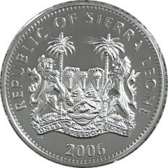 10 Dollars Elizabeth II presenting Football World Cup 1966 - Silver edition