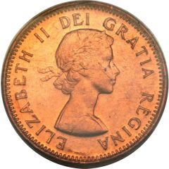 1 Cent - Elizabeth II 1st portrait