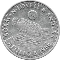 Shell Token - Man in Flight #19 - Borman, Lovell and Anders, Apollo 8, 1968