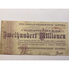 200 000 000 Mark Reichsbahndirektion