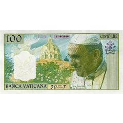 100 Lire - Pope Francis