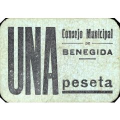 1 Peseta Benegida