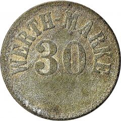 30 Pfennig Werth-Marke, Countermarked `L`