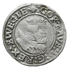 2 Öre - Gustav Vasa Svartsjö mint, bust type II