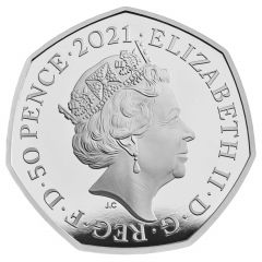 50 Pence - Elizabeth II Dimorphodon, Silver Proof
