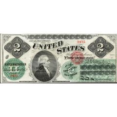 2 Dollars `Greenback`