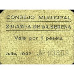 1 Peseta Zalamea de la Serena