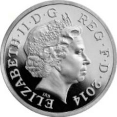 1 Pound - Elizabeth II Thistle and Bluebell, Silver Piedfort